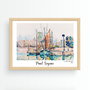 Wallity Cuadro Decorativo La Rochelle de Paul Signac 35 x 45 cm